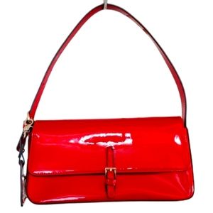 NWOT La Terre Fashion Red Vegan Patent Leather